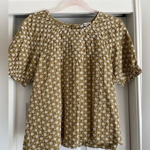 Madewell embroidered blouse